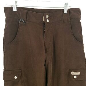 Morrow Pants Womens Medium Brown Corduory Cargo Utility Snowboarding Ski